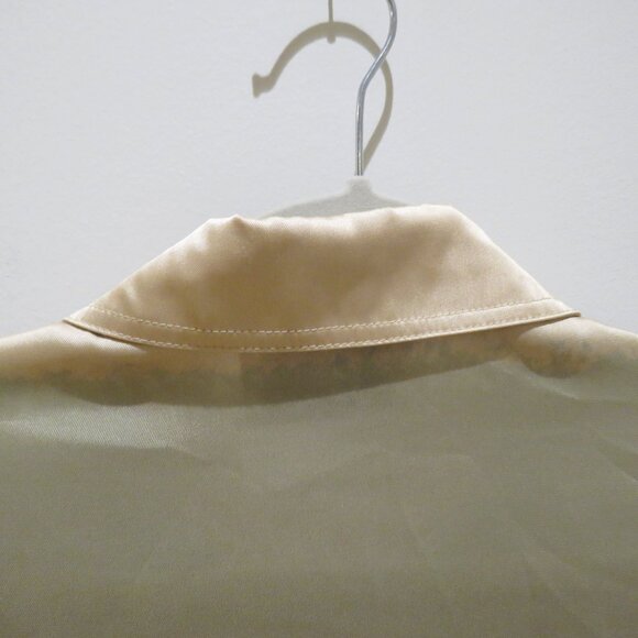 NANUSHKA Mandine Satin Shirt Watercolor Neutral Medium Minimalist Old Money - Picture 10 of 16